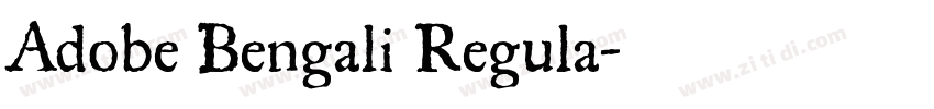 Adobe Bengali Regula字体转换 Adobe Bengali Regula字体转换